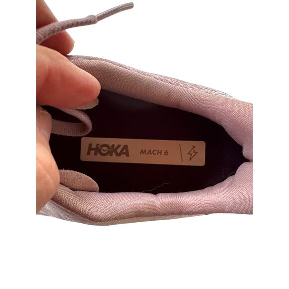 Hoka One One Mach 6 Running Shoes Sneakers Pearl Womens Size 9.5 B - Picture 10 of 11